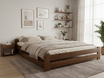 Bett Emily 120 x 200 cm, Eiche