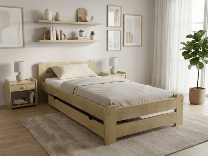 Bett Laura 90 x 200 cm, Kiefer