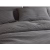 Bavlněné povlečení Alterna šedé s horizontálním proužkem