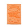 Dětský ručník BEBÉ letadlo oranžový 30x50 cm s motivem oblaků