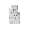 Hřejivé bavlněné povlečení SOBI A STROMKY bílé s lesními zvířaty