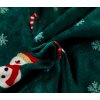 Mikroplüsch-Bettwäsche SNOWMAN AND GINGERBREAD grün