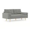 Grau 3-Sitzer Sofa MANDI VELVET