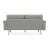 Grau 3-Sitzer Sofa MANDI VELVET