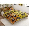 Bavlněné povlečení ARTEMIS žluté s motivem psů