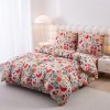 Komfortní povlečení RETRO PTÁČEK barevné z mikrovlákna s ptáčky a květinami