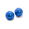 2er Set KERZENKUGEL BLAU 4,5 cm blau