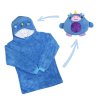 Modrý jednorožecDětská mikina s kapucí a plyšovým kamarádem WIGGO 3v1, modrá