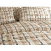 Mikroplüsch-Bettwäsche PLAID cremefarben