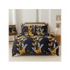Mikrofaser Bettwäsche GOLD BUTTERFLY schwarz