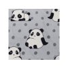 Prostěradlo mikroplyš PANDA šedé 180x200 cm pro pohodlný spánek