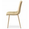 Pohodlná jídelní židle LIBRA béžová s luxusním sametovým čalouněním
