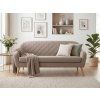 Beiges 3-Sitzer-Sofa CORANTI VELVET