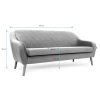 Altrosa 3-Sitzer Sofa CORANTI VELVET