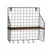 Wandregal mit 5 Haken LOFT 28x30 cm
