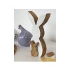 Dřevění zajíčci HOPPYDUO 20 cm – sada dvou elegantních figur