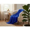 Mikroplüschdecke SOFT, königsblau