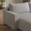 Beige ausziehbares Ecksofa TAFIRA, beidseitig