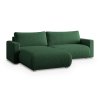 Tmavě zelená rohová pohovka TAFIRA – stylová a pohodlná volba do obýváku