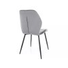 Moderní jídelní židle JAKE VELVET tmavě šedá s ergonomickým opěradlem