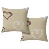 Dekorační povlaky DEAMON 45x45 cm v béžové barvě – 2 ks
