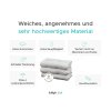 Weiches Badetuch SOFT weiß 70x125 cm – mit Zierbordüre