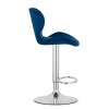 Blauer Barhocker WEST VELVET