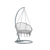 Grauer Hängesessel KOLUMBIA mit Gestell