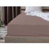 Jersey prostěradlo hnědé 180x200 cm – přírodní elegance