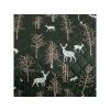 Přehoz na postel OAK DEER – tmavě zelený lesní motiv