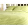 Kvalitní mikrovláknové povlečení JASMINE pistáciové s proužkem