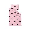Originální bavlněné povlečení CORAZON BLEND růžové s hravým designem