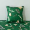 Stylový povlak na polštář GREEN CHRISTMAS 45x45 cm se stromečky