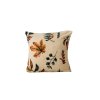Mikroplyšový povlak AUTUMNA 45x45 cm krémový s podzimními listy