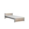 Bett IKAROS 90 x 200 cm, Eiche Sonoma/Grau