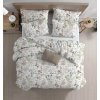 Bílé povlečení z Renforcé bavlny FLORWELLA s květinovým vzorem
