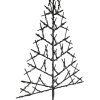 LED-Weihnachtsbaum JINGLOO 33 cm, schwarz