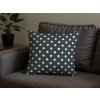 Dekorační povlak COLAM GREY 45x45 cm šedý s puntíky