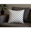 Puntíkovaný povlak na polštář COLAM GREY 45x45 cm šedý