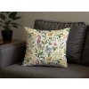 Květinový povlak na polštář HERBELLE 45x45 cm v krémové barvě