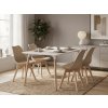 Moderní jídelní set ADRIA + 4 béžové židle BALI MARK do kuchyně