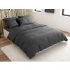 Prémiové bavlněné povlečení LUX tmavě šedé s praktickým zapínáním