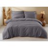 Bavlněné povlečení STANDO šedé – minimalistický design pro moderní ložnici