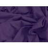 Kvalitní tmavě fialové jersey prostěradlo s lycrou 180x200