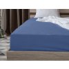Jersey prostěradlo s lycrou modré 180 × 200 cm – klasická barva a pohodlí