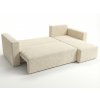 Ausziehbare beidseitige Ecksofa SMART BOUCLE 232x143 cm, cremefarben  Quelle 02