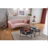 Schwarz-graues Set von Couchtischen ARTEMIDA