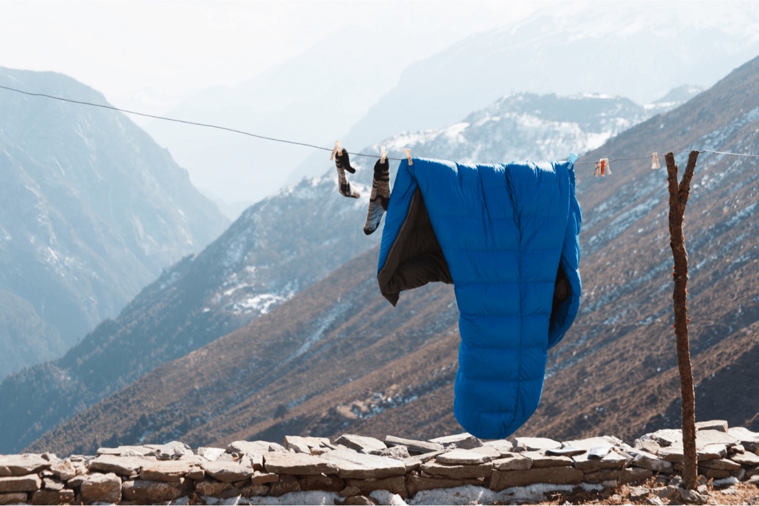 Wie wäscht man einen Schlafsack?