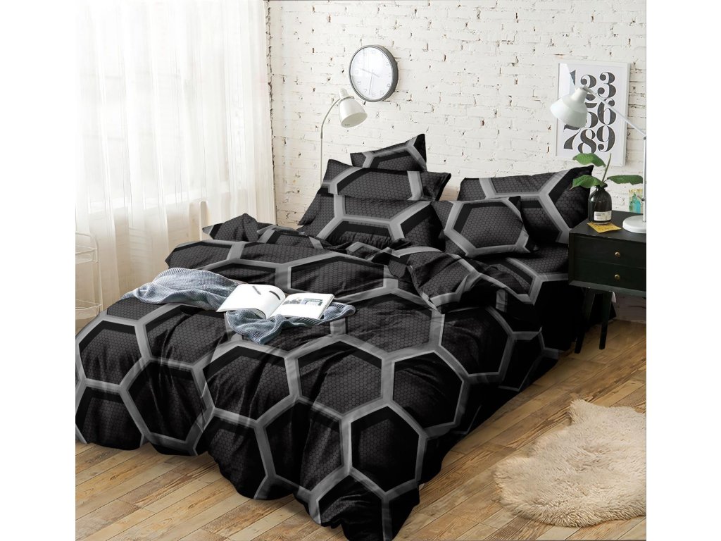 Schwarze ZORINO-Mikrofaserbettwäsche | SchlafenWelt.de