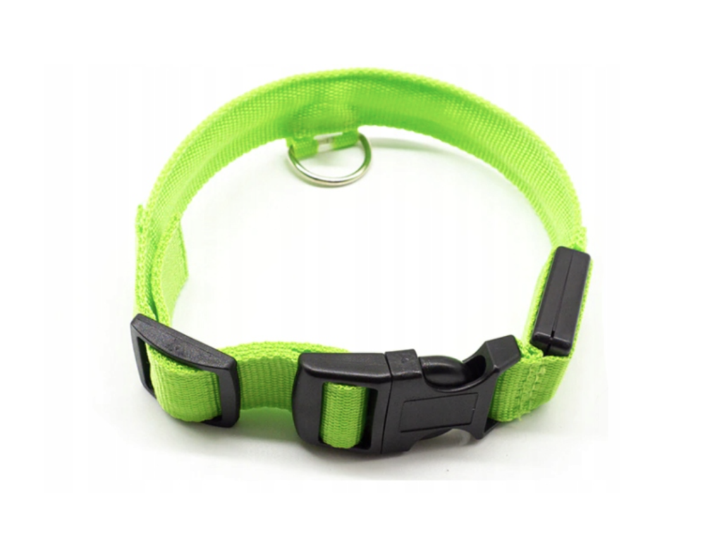 LED-Halsband fr Hund/Katze DUKE  verschiedene Gren, grn |  SchlafenWelt.de